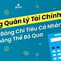 File Excel Quản Lý Chi Tiêu Cá Nhân Gia Đình